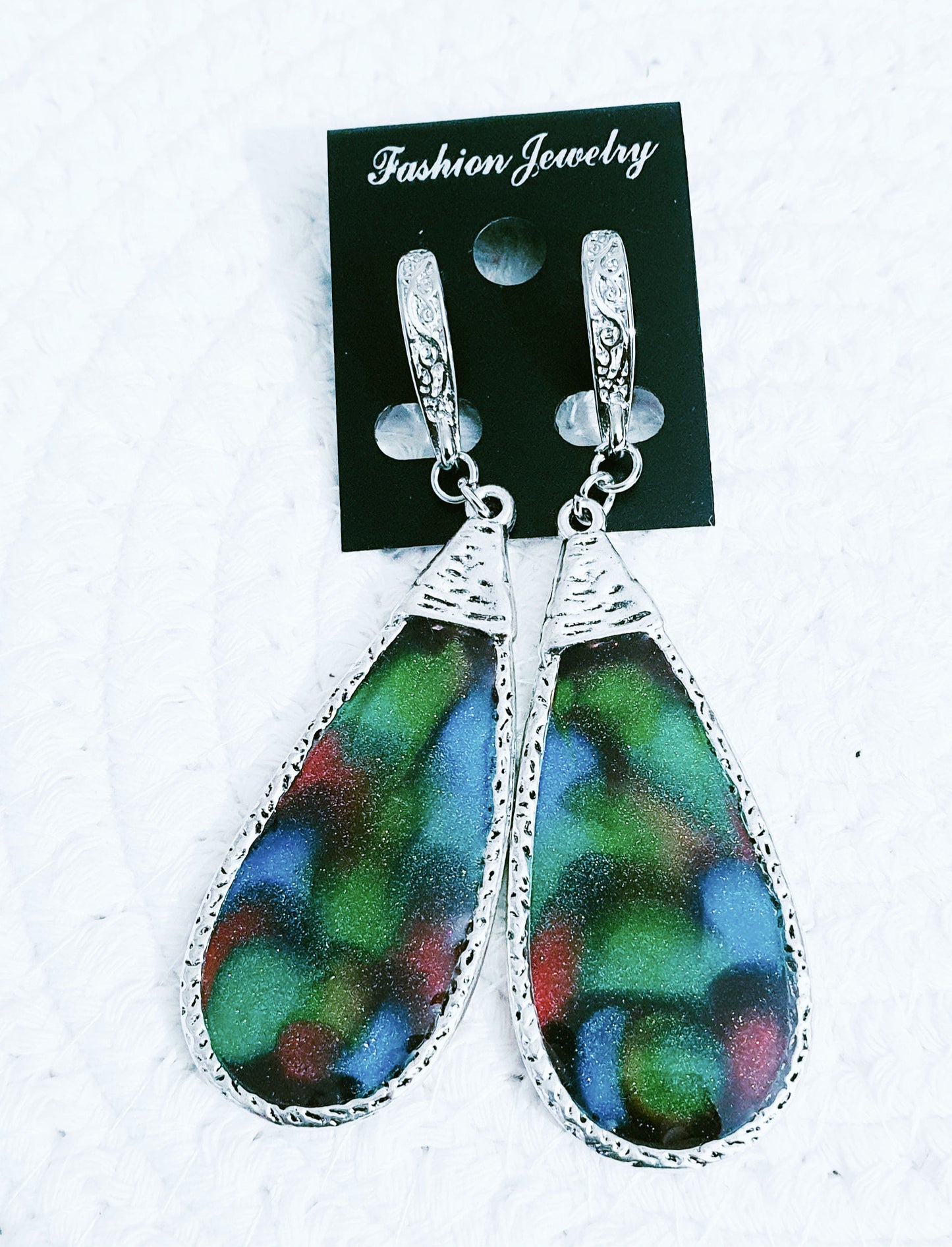553. Boucles d'oreilles"Arc en ciel"