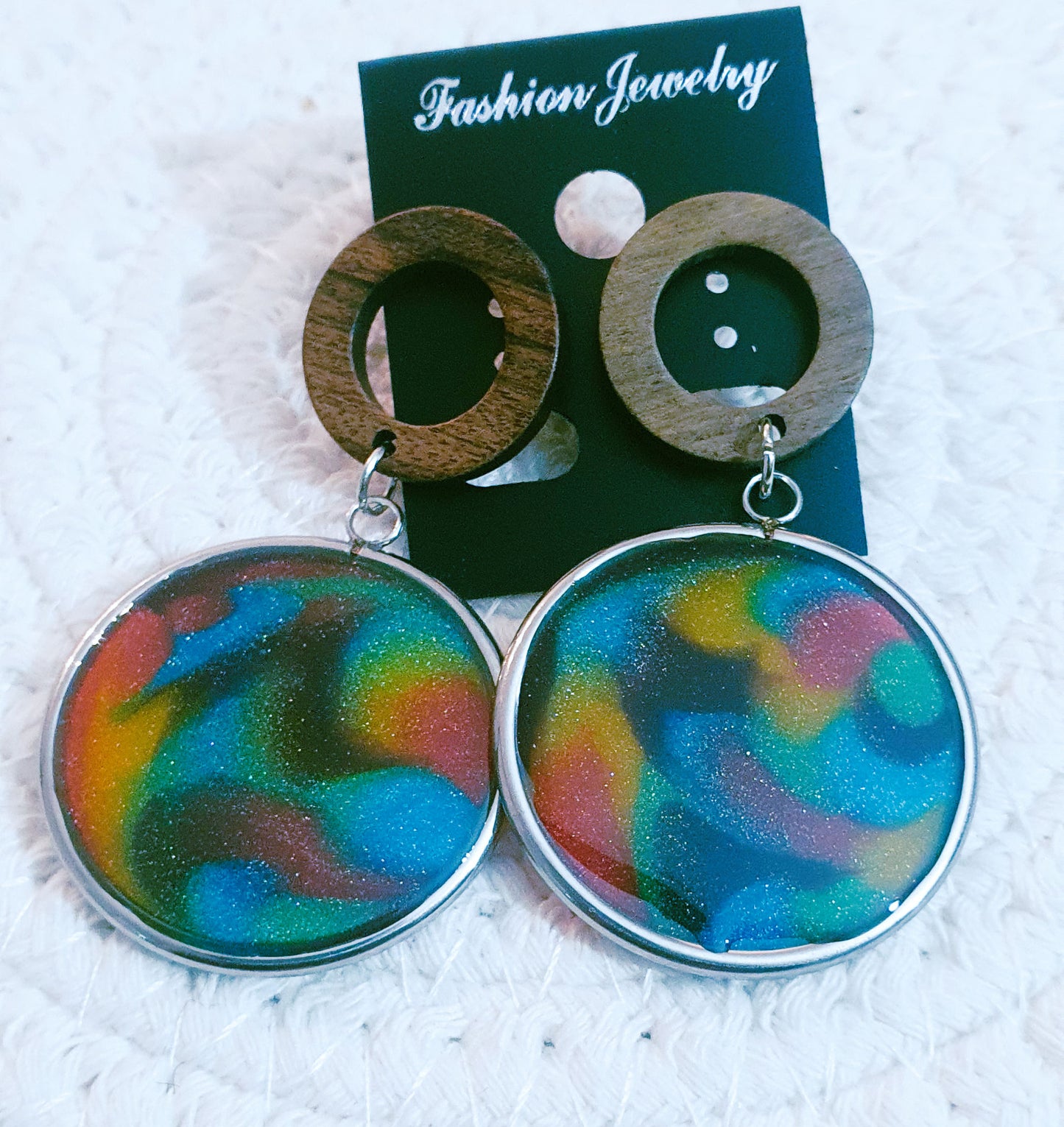 549. Boucles d'oreilles"Arc en ciel"