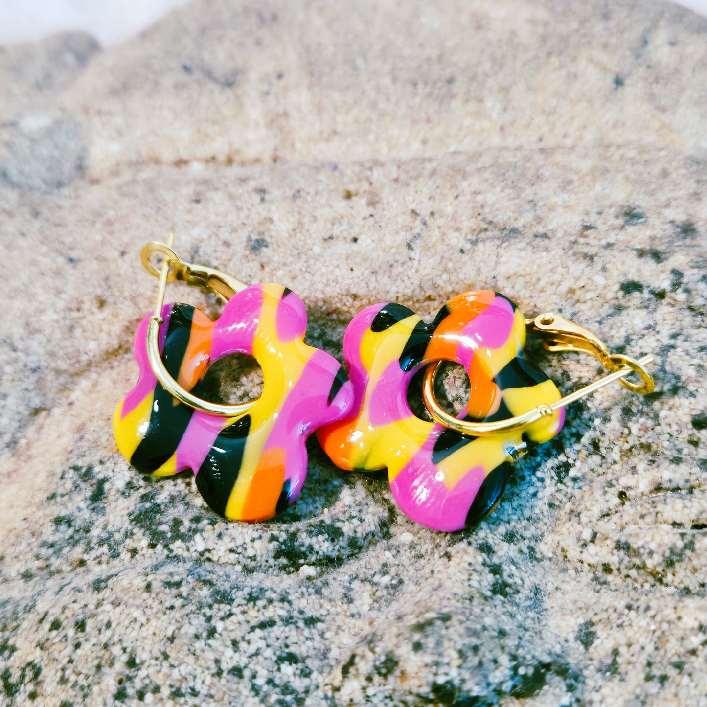 638. Boucles d'oreilles "Souvenirs de vacances"