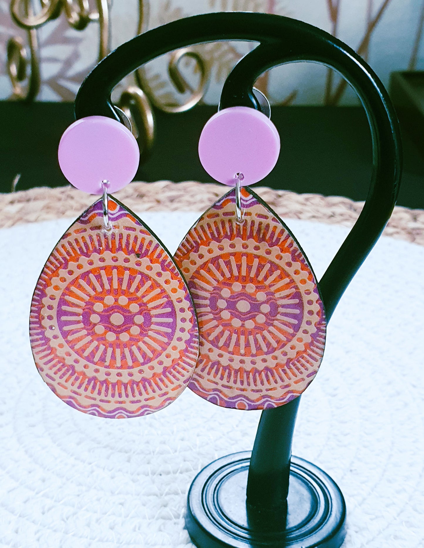 564. Boucles d'oreilles "Mandala"