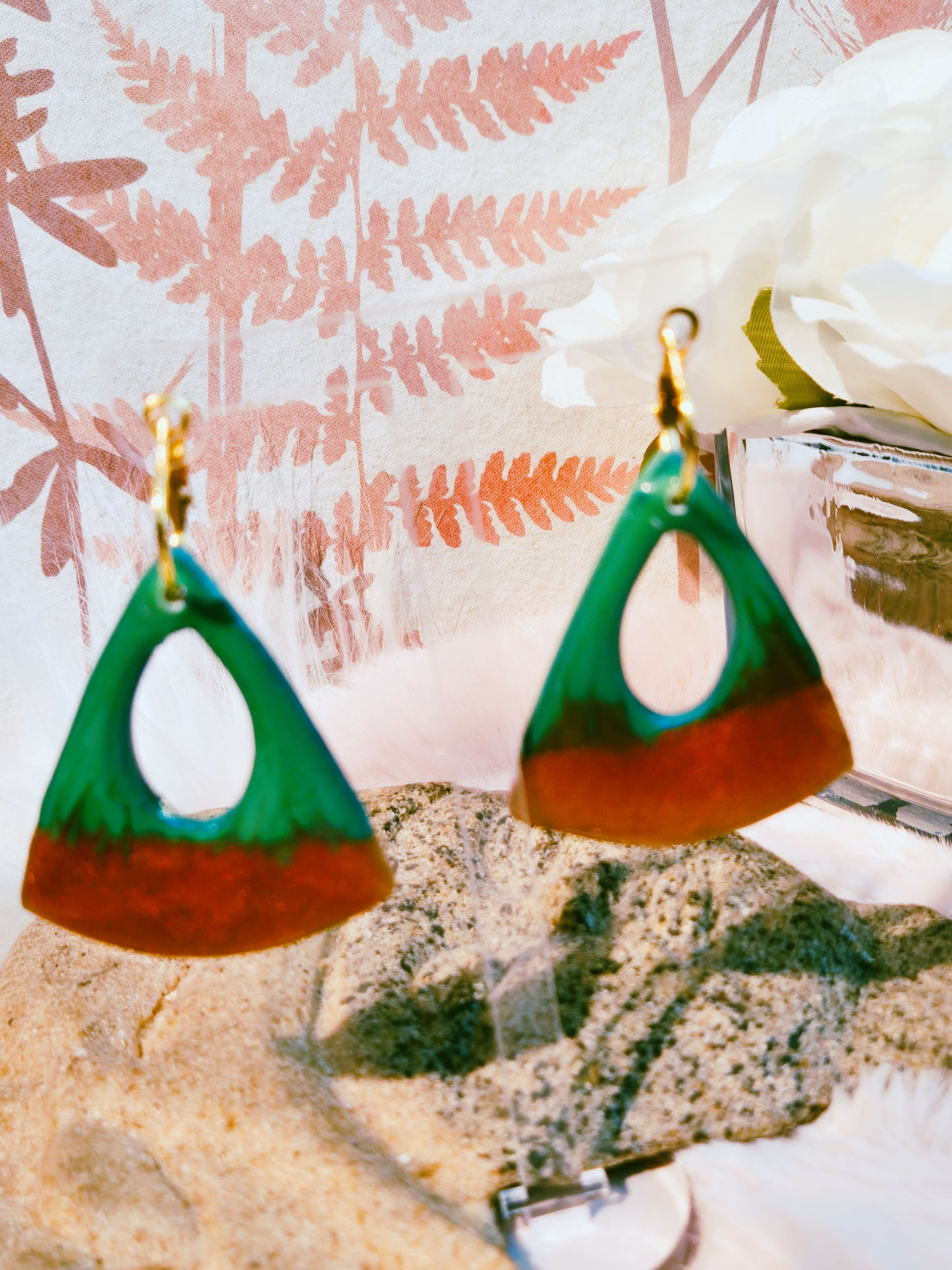 646. Boucles d'oreilles "Tendance chic" (double face)