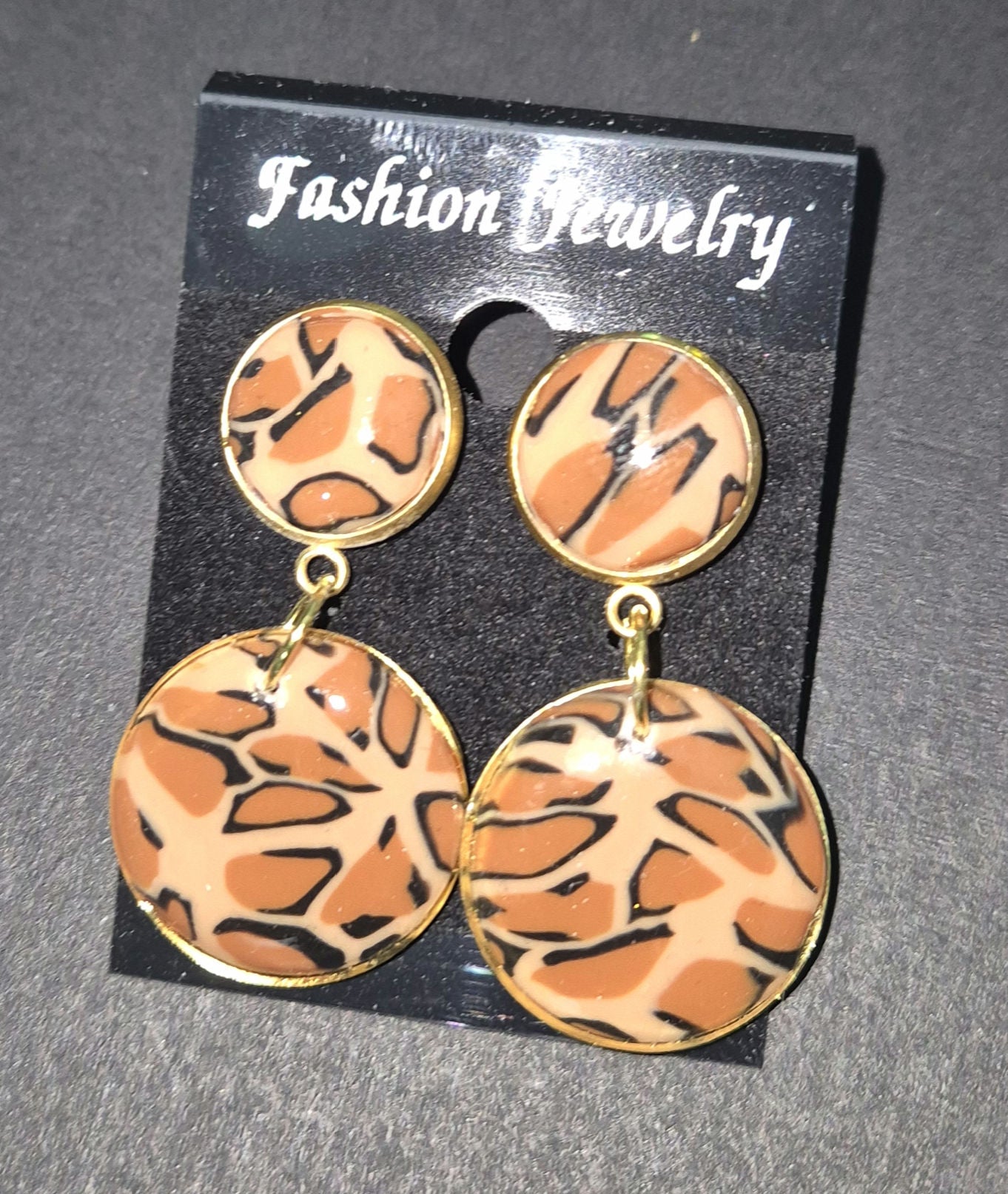 589. Boucles d'oreilles "Léopard"