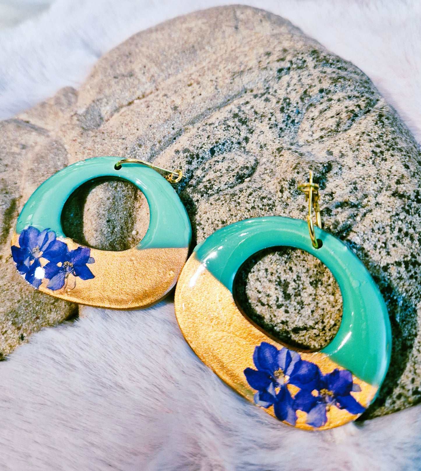 643. Boucles d'oreilles "Tendance chic" (double face)