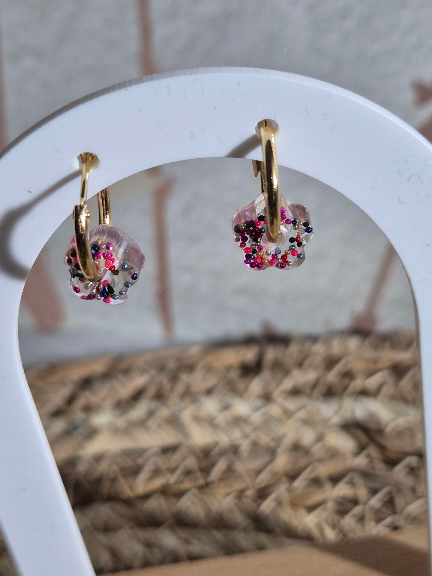 616. Boucles d'oreilles "petites fleurs"