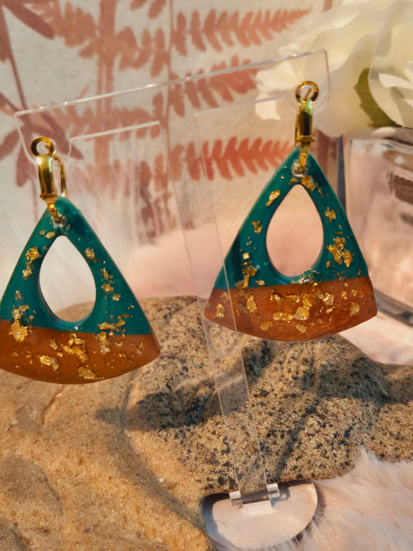 646. Boucles d'oreilles "Tendance chic" (double face)