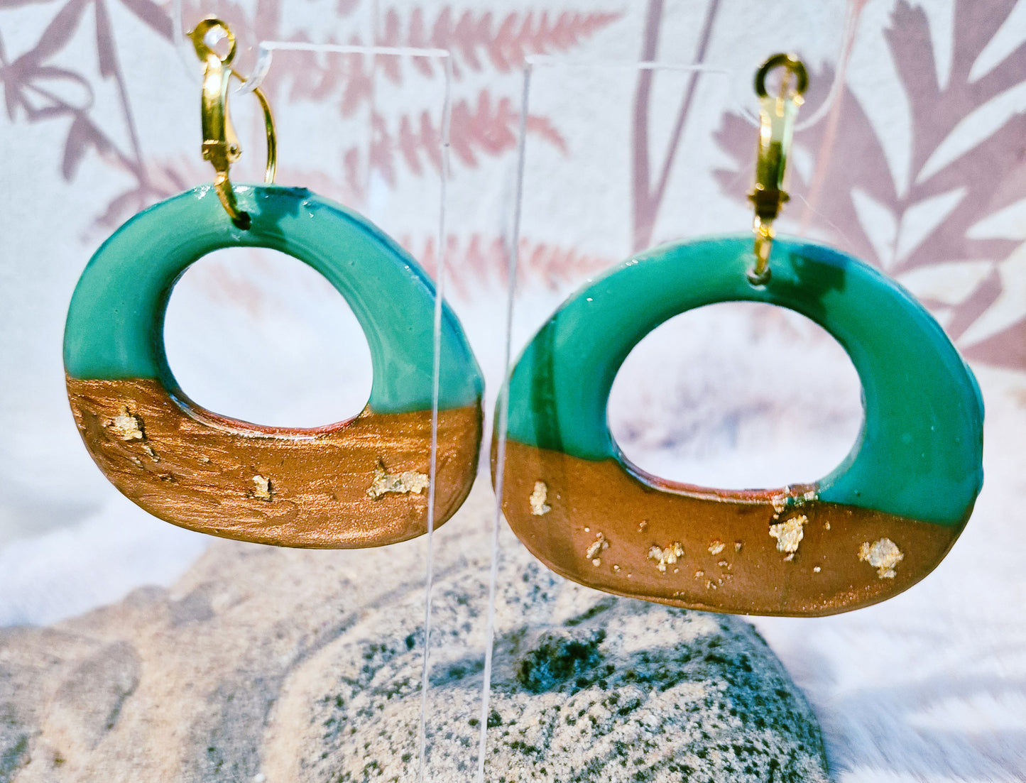 643. Boucles d'oreilles "Tendance chic" (double face)