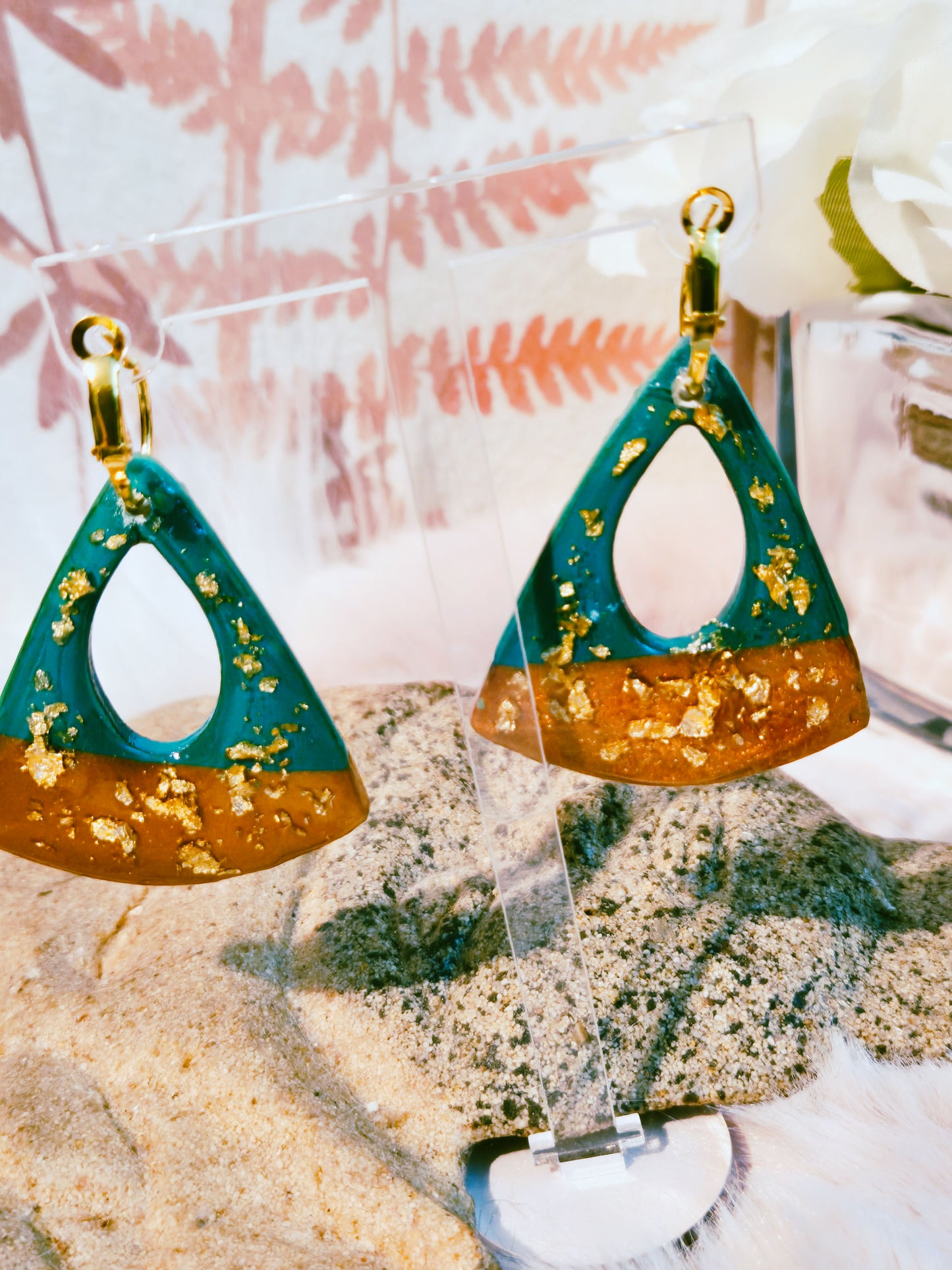 646. Boucles d'oreilles "Tendance chic" (double face)