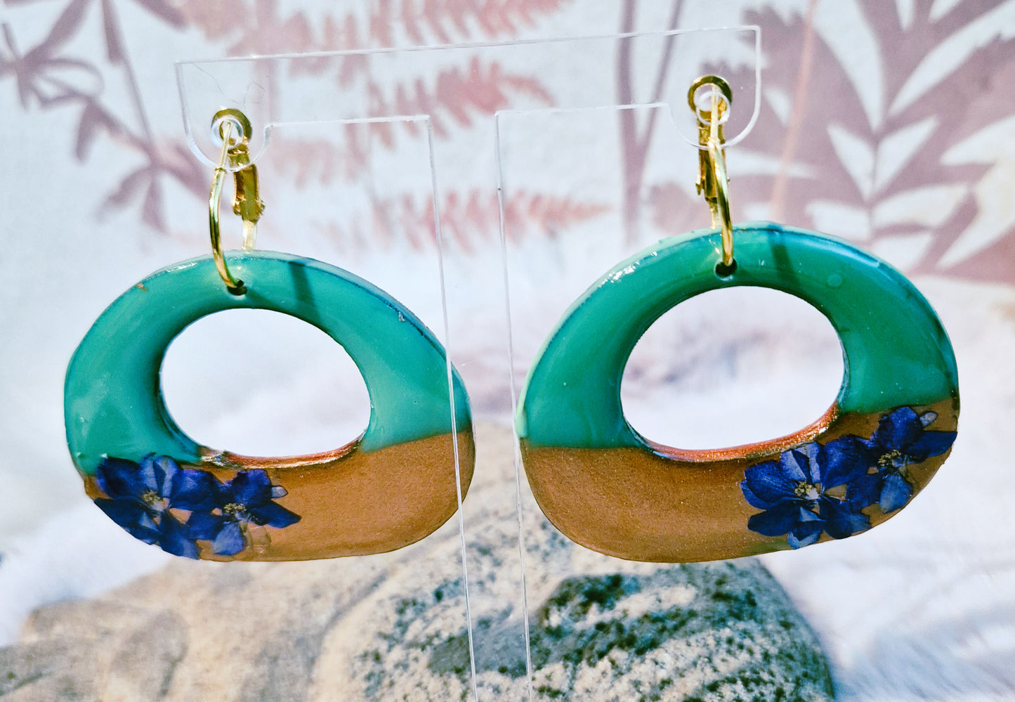 643. Boucles d'oreilles "Tendance chic" (double face)