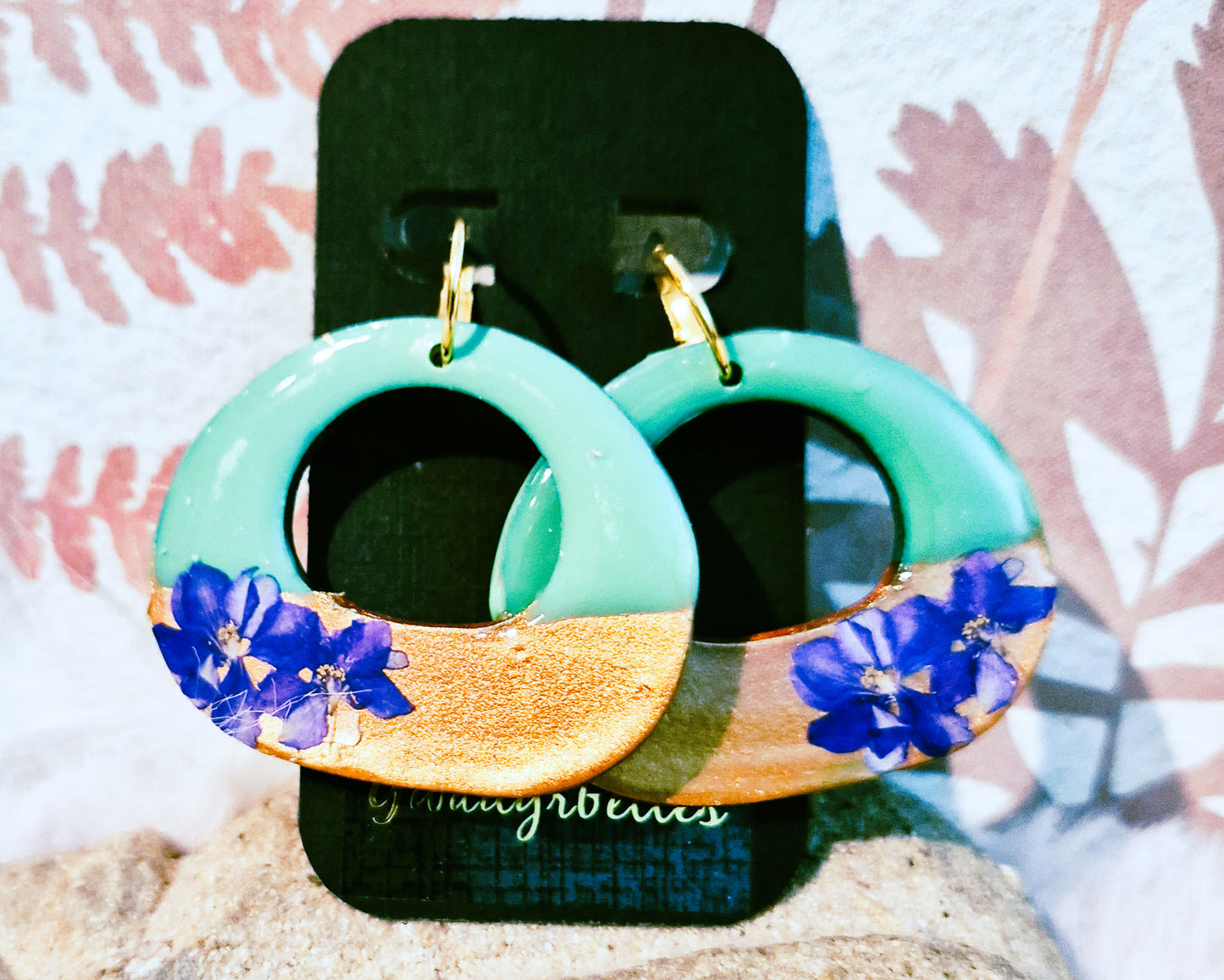 643. Boucles d'oreilles "Tendance chic" (double face)