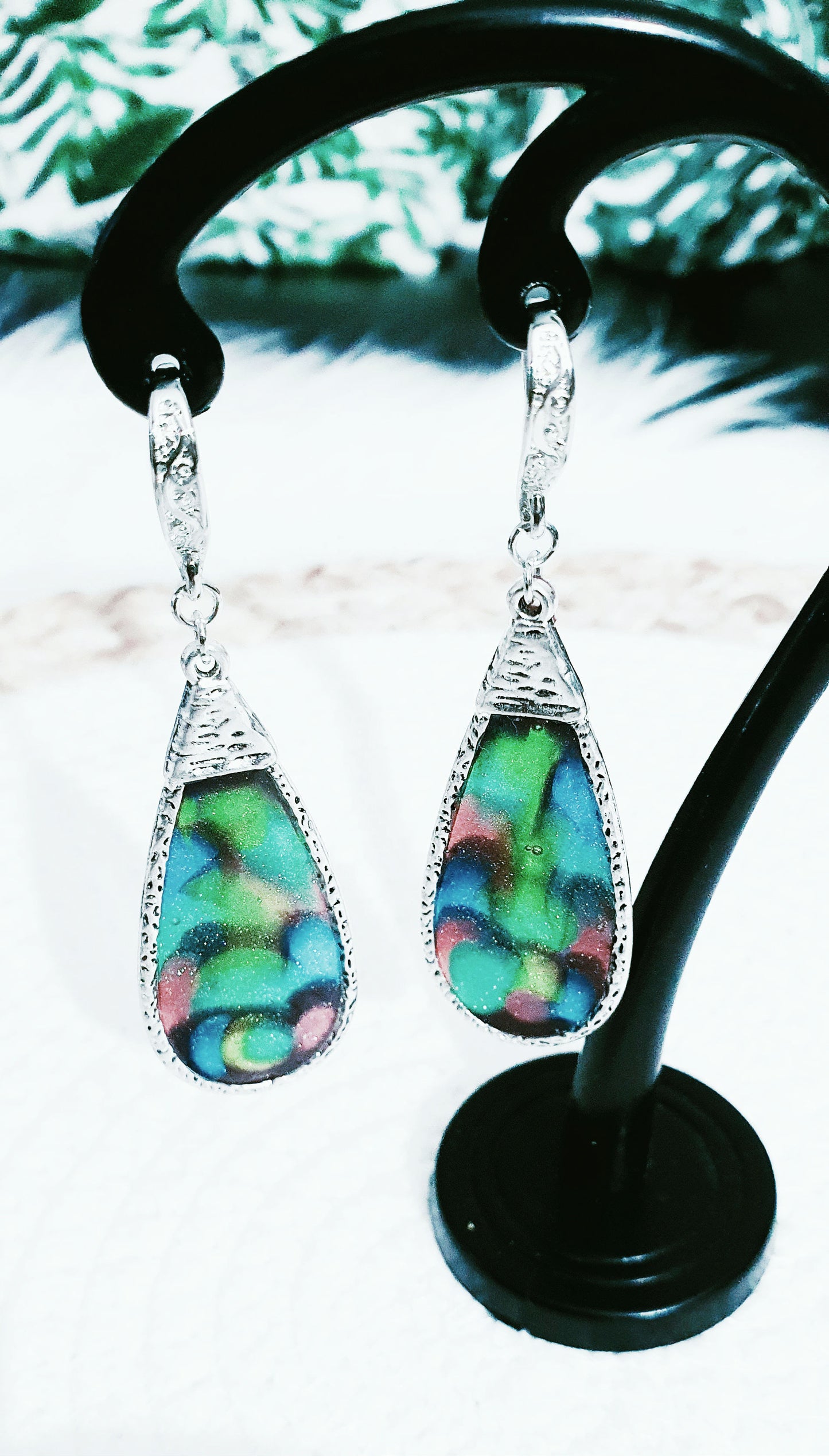 553. Boucles d'oreilles"Arc en ciel"