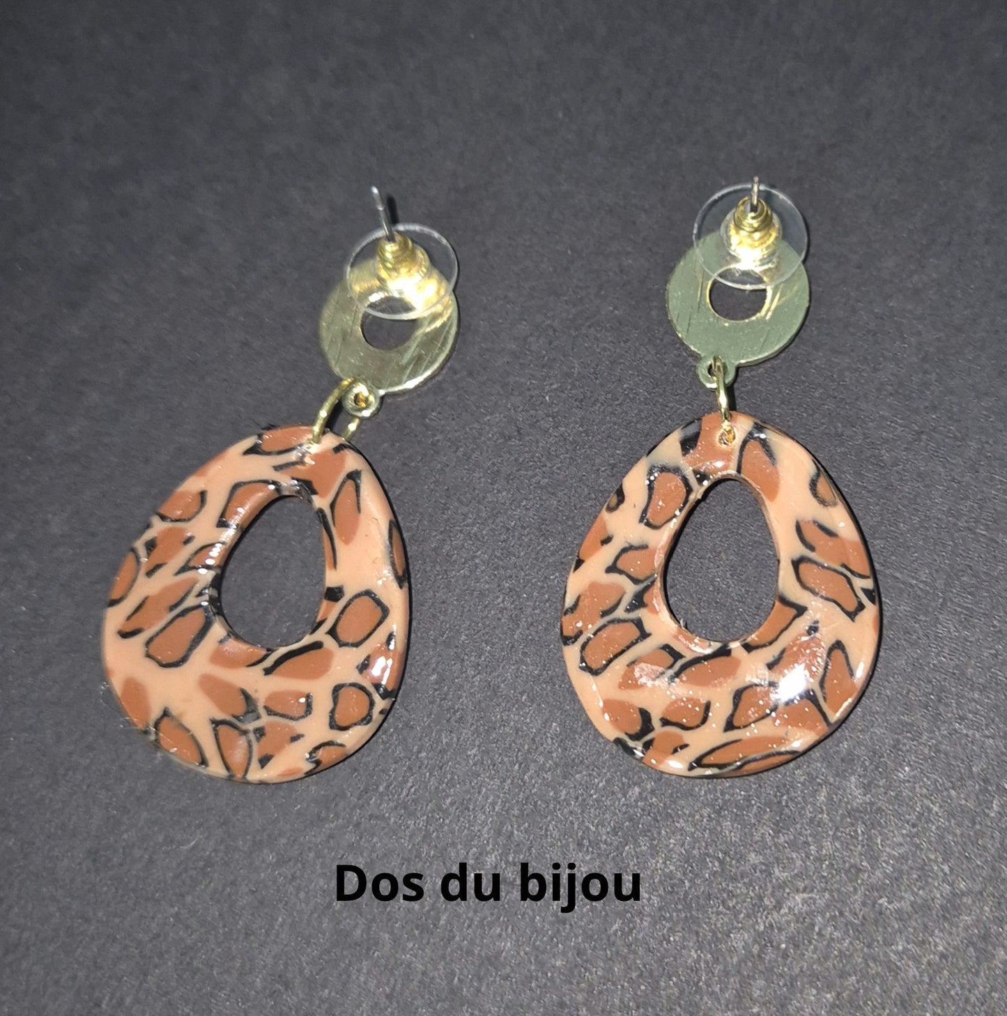 588. Boucles d'oreilles "Léopard"