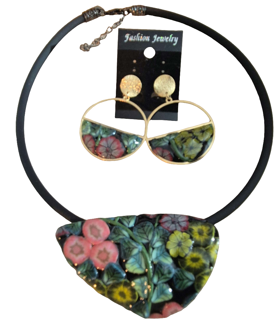 608.Parure "Beauté florale: