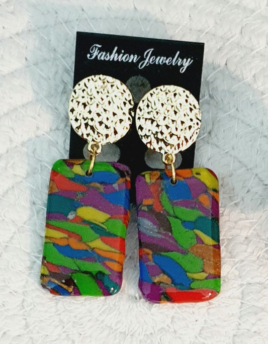 422.Boucles d'oreilles" Mosaïque "