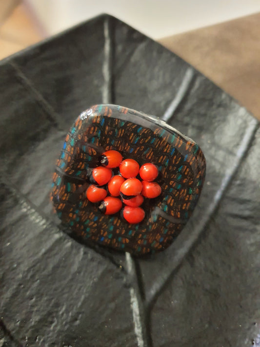 264 bague : "coccinelle"