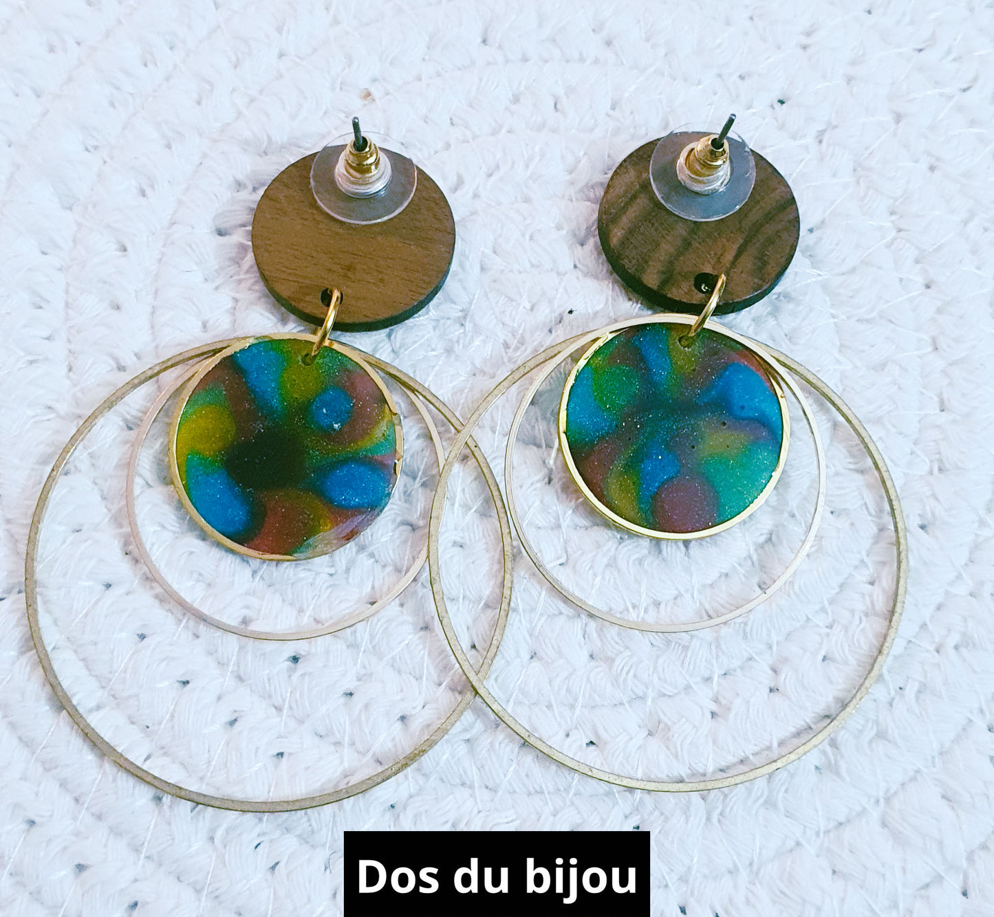550. Boucles d'oreilles"Arc en ciel"