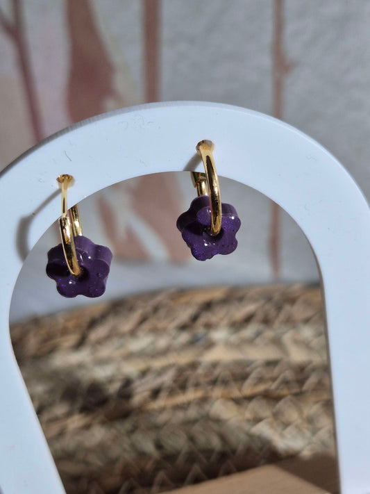 617. Boucles d'oreilles"Petites fleurs"