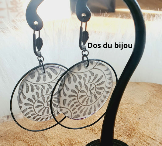 540.Boucles d'oreilles "Spirale"