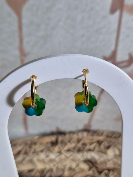 615. Boucles d'oreilles "petites fleurs"