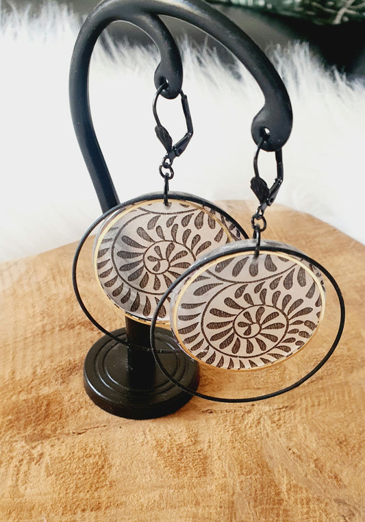 540.Boucles d'oreilles "Spirale"