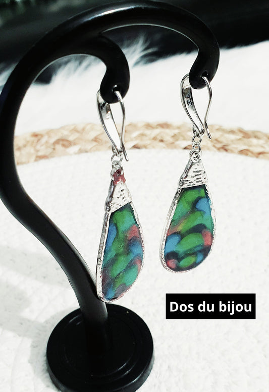 553. Boucles d'oreilles"Arc en ciel"