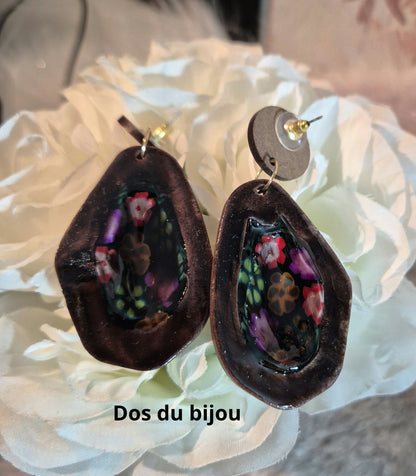 631. Boucles d'oreilles "Magnifique bouquet"