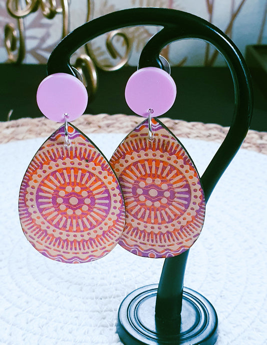 564. Boucles d'oreilles "Mandala"