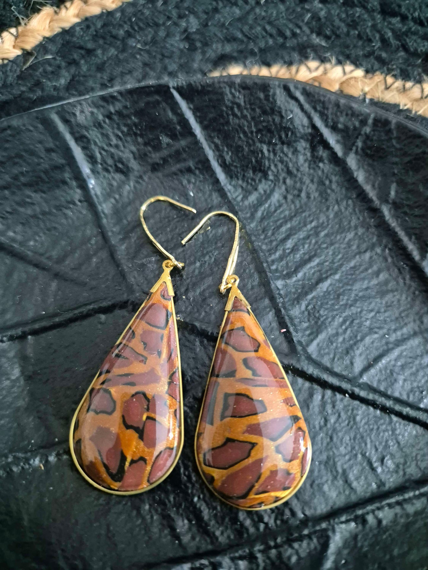 598.Boucled d'oreilles "Léopard"