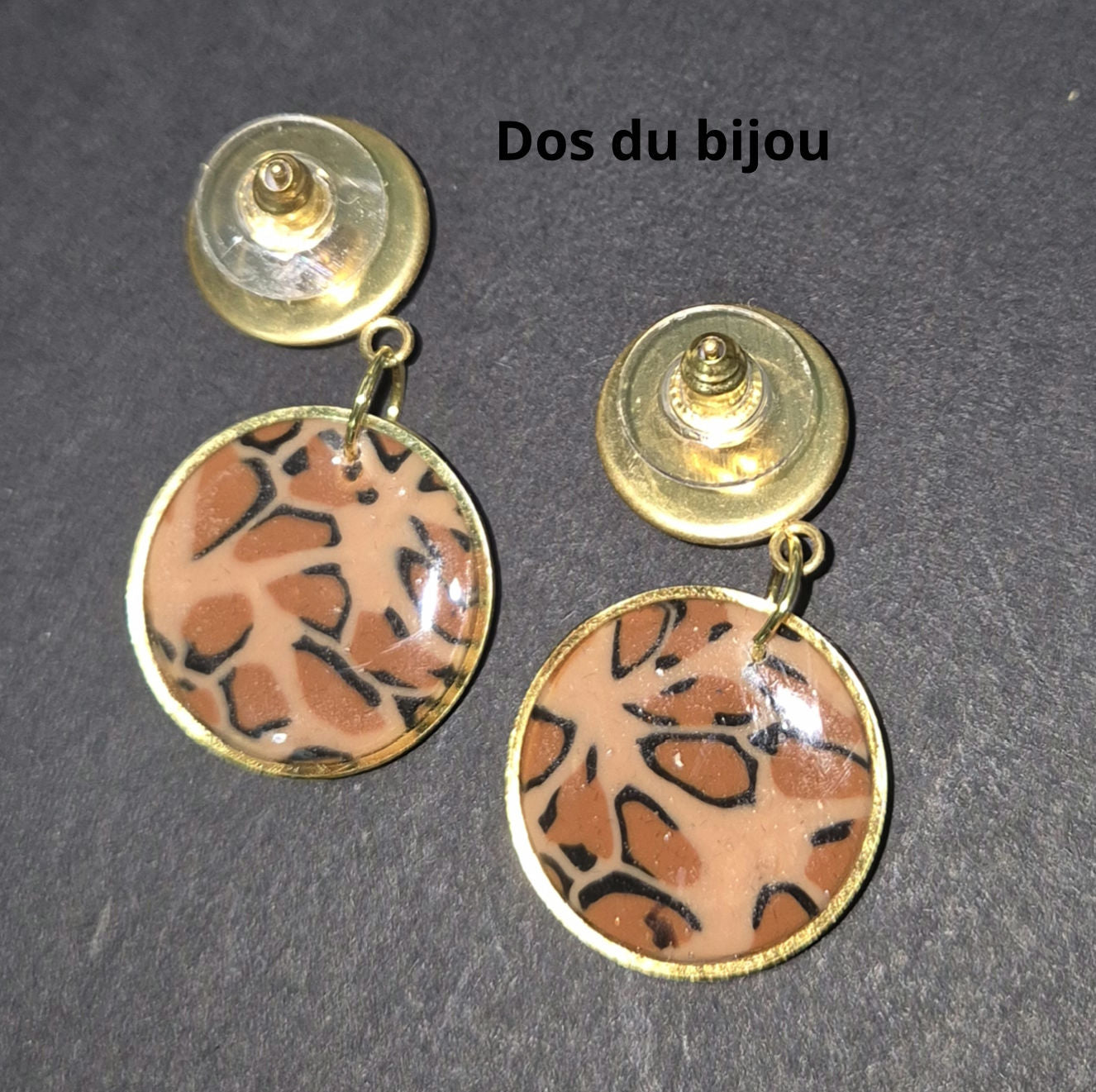 589. Boucles d'oreilles "Léopard"