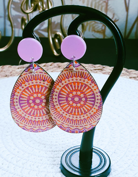 564. Boucles d'oreilles "Mandala"