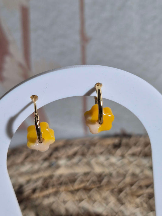620. Boucles d'oreilles"petites fleurs"