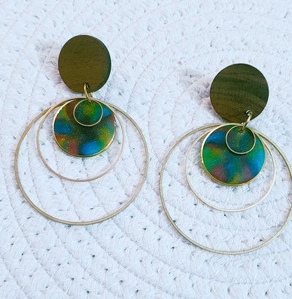 550. Boucles d'oreilles"Arc en ciel"