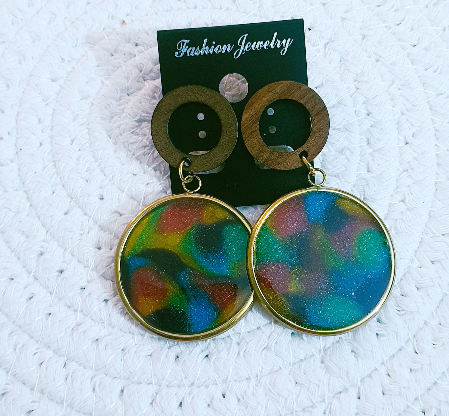 548. Boucles d'oreilles"Arc en ciel"