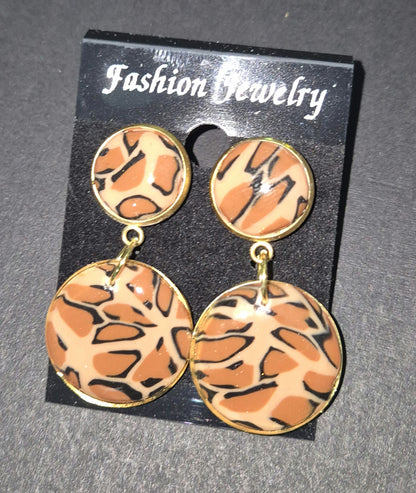 589. Boucles d'oreilles "Léopard"