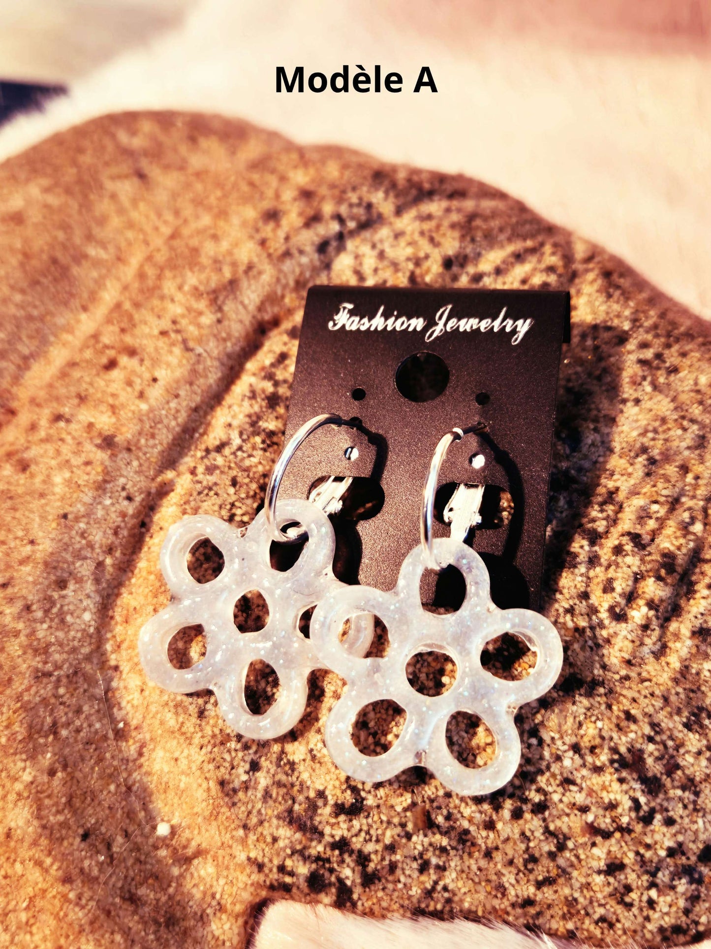 647.Boucles d'oreilles " Les rosaces"