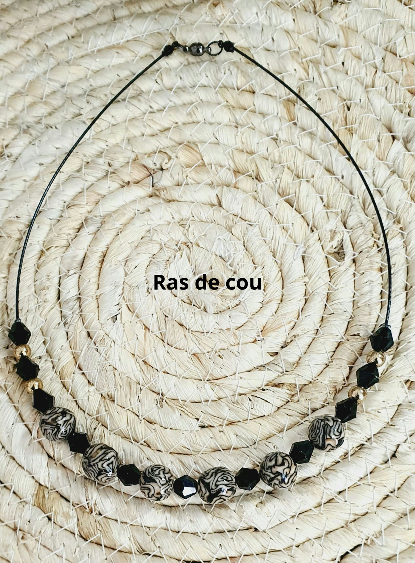 483.Parure "Tourbillon marron"