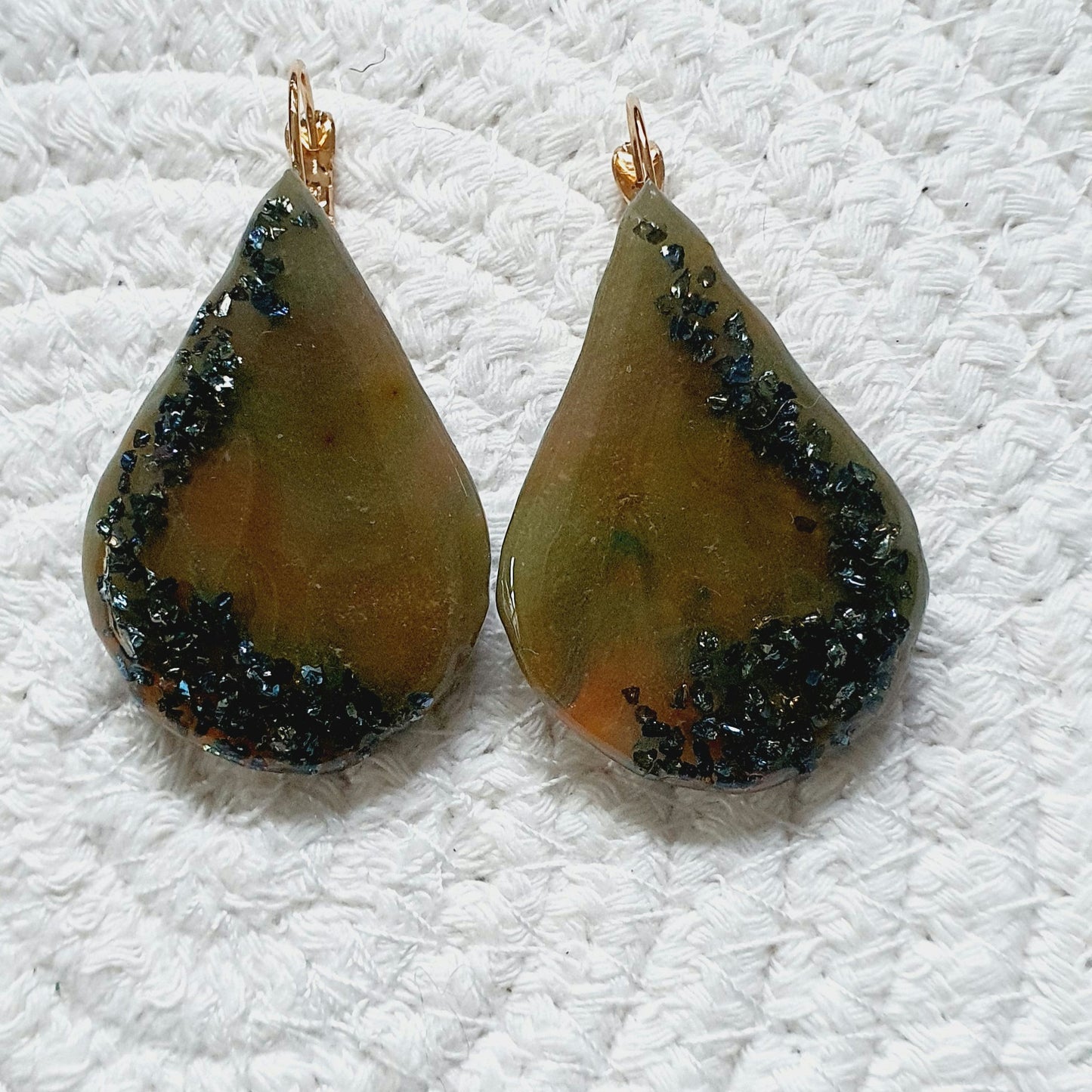 199. Boucles d'oreilles" gouttes de cristaux "