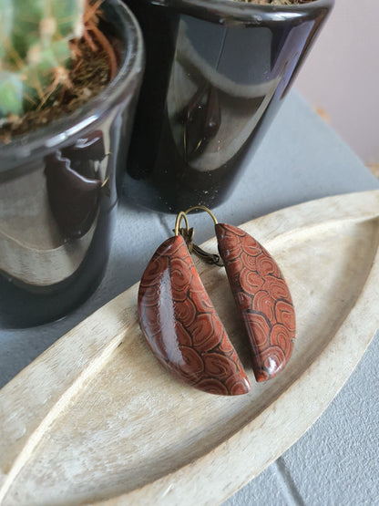 69. Boucles d'oreilles"Graine café "