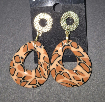 588. Boucles d'oreilles "Léopard"