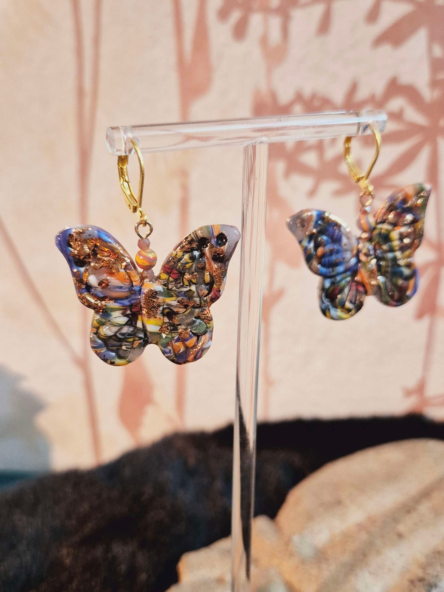 654. Boucles d'oreilles "Les papillons"