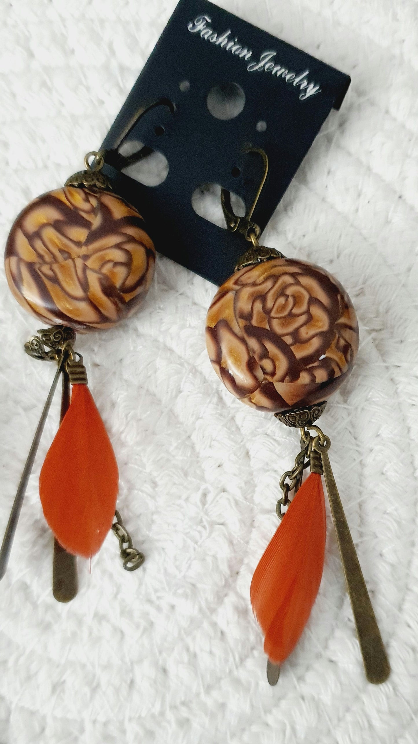 195.Parure"Sautoir Rose des sables"