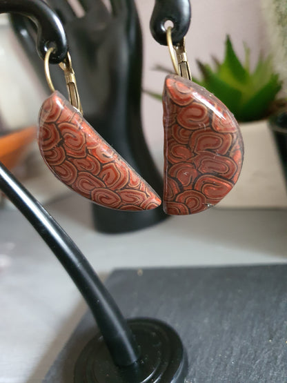 69. Boucles d'oreilles"Graine café "