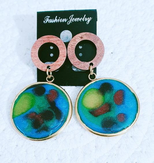 559. Boucles d'oreilles "constellations"
