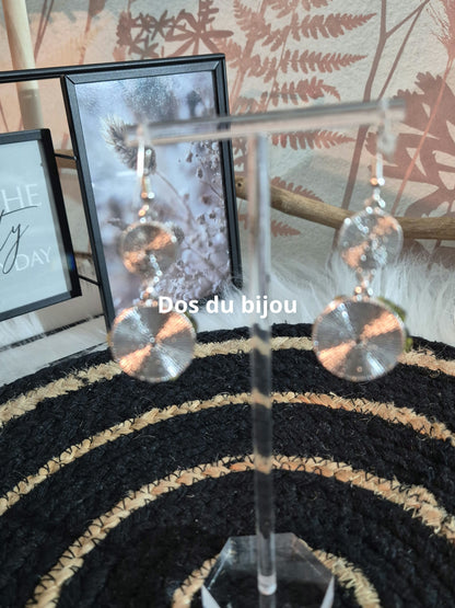 603. Boucles d'oreilles "Beauté florale"