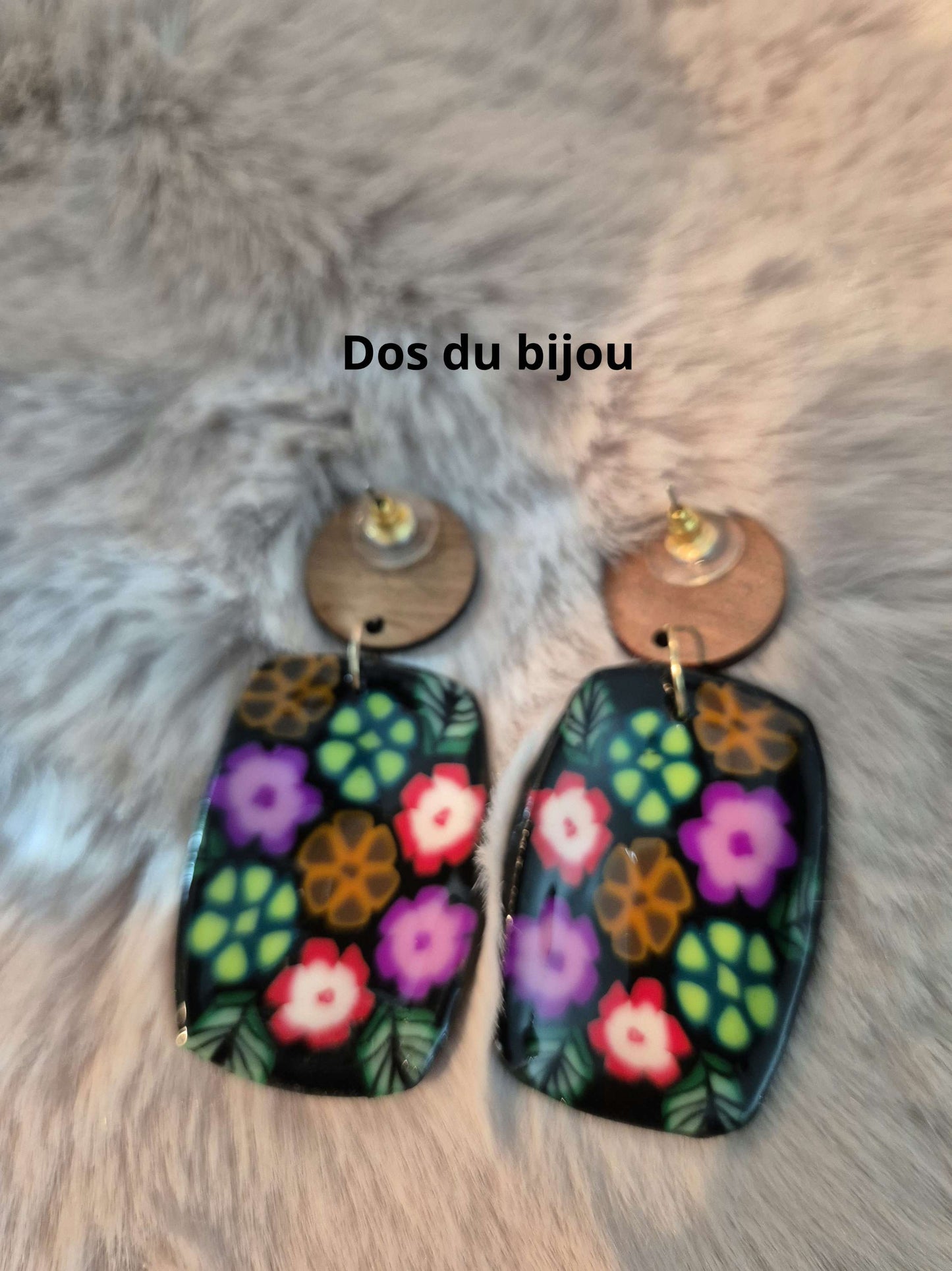 630.Boucles d'oreilles "Magnifique bouquet"