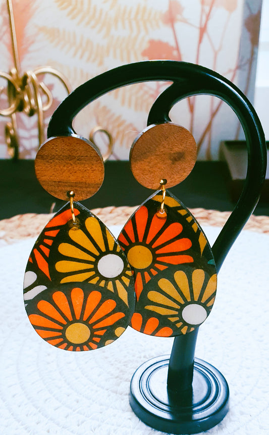 561. Boucles d'oreilles "Marguerite"