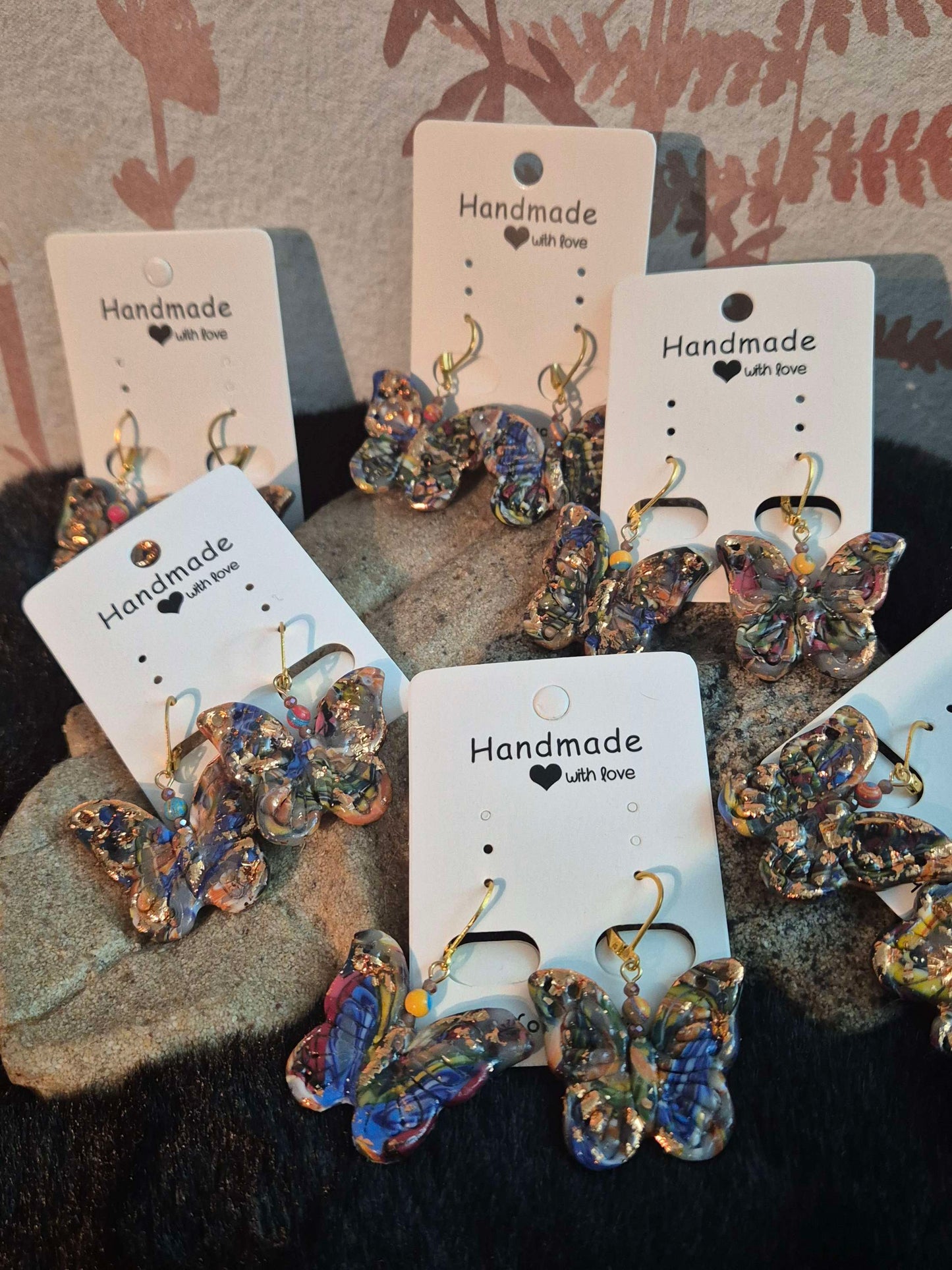 654. Boucles d'oreilles "Les papillons"