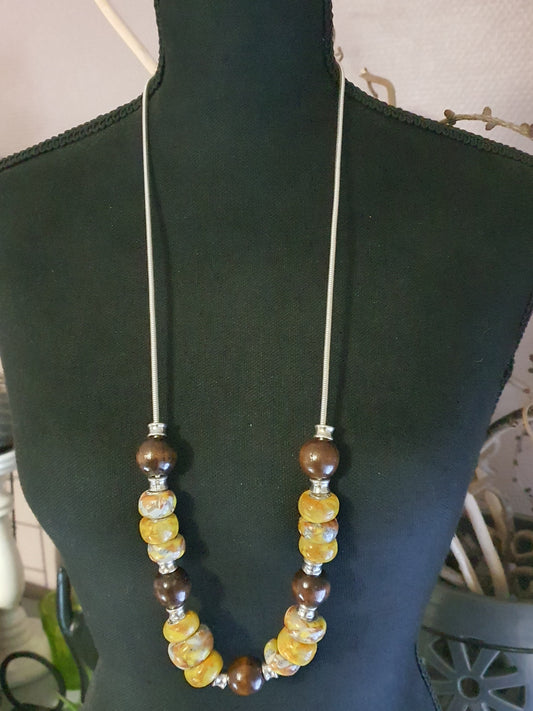 147. Collier"Sautoir soleil "