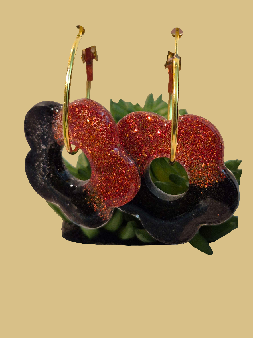 635. Bouvles d'oreilles "Souvenirs de vacances"