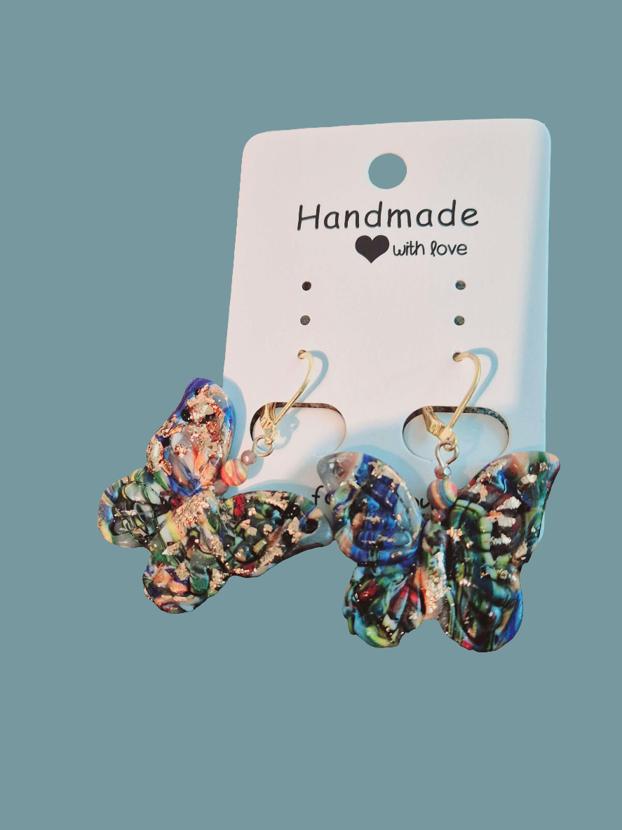 654. Boucles d'oreilles "Les papillons"