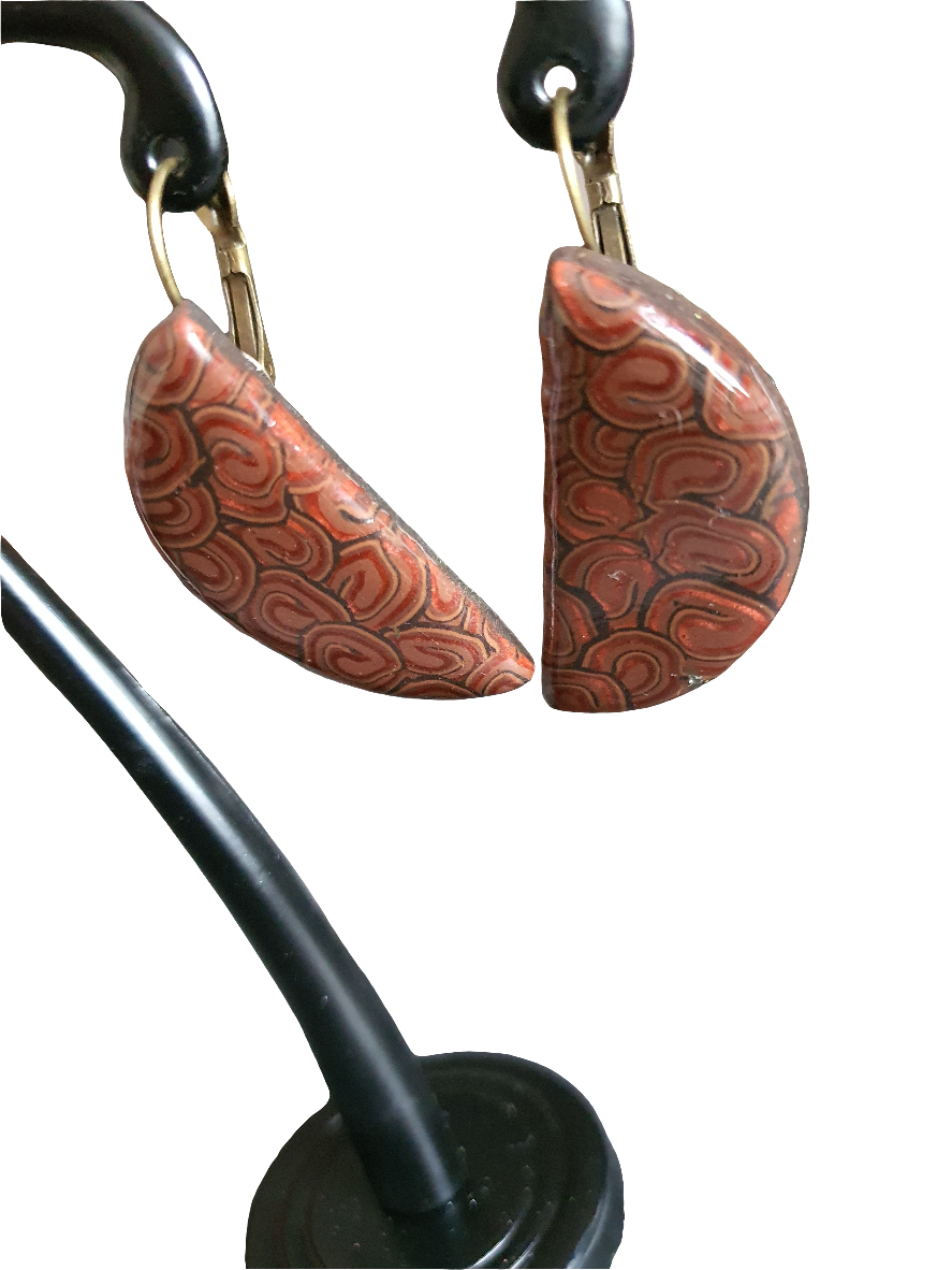 69. Boucles d'oreilles"Graine café "